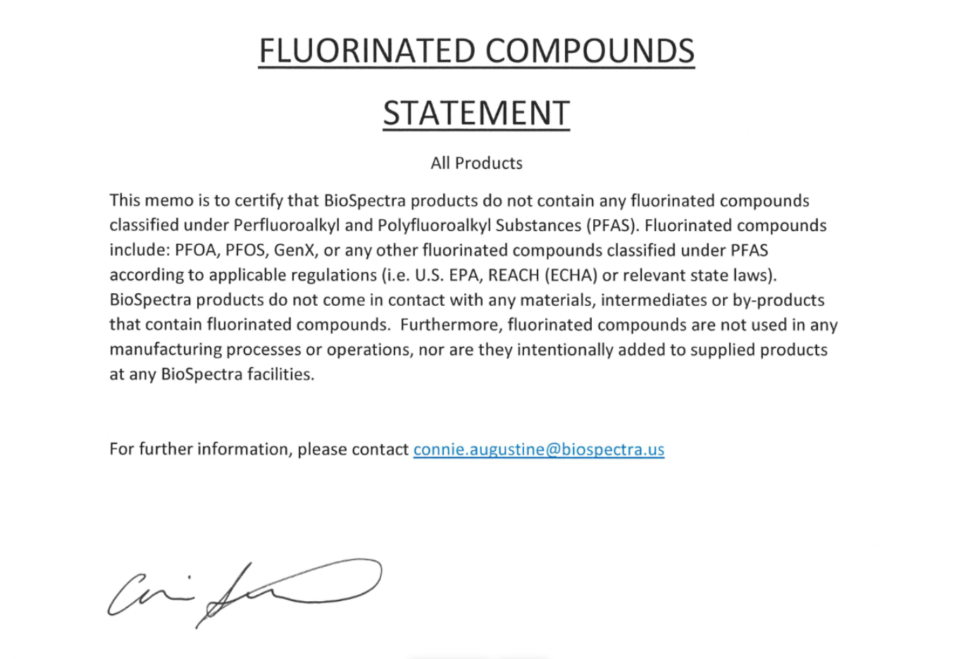 Fluorinated Compounds Statement